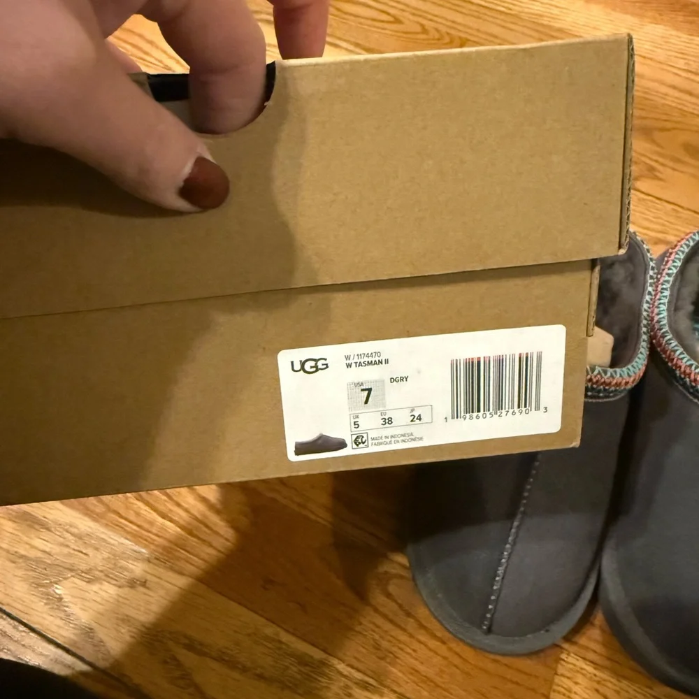 BNIB UGG Women’s Tasman II in Dark Grey size 7 - Picture 6 of 8